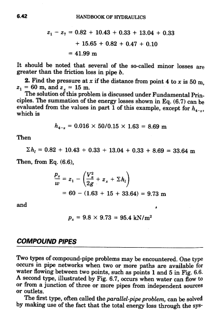 Page 6.42 of Handbook of Hydraulics.